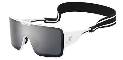 Pre-owned Carrera Flaglab 15 White/silver 99/1/130 Unisex Sunglasses
