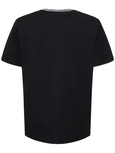 Shop Missoni Black Cotton Jersey T-shirt In Nero