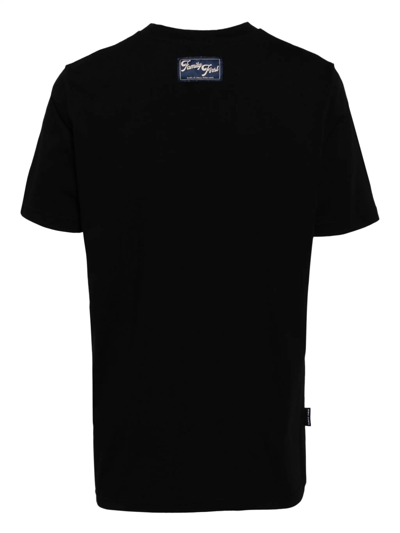 Shop Family First Milano Black Cotton T-shirt In Nero