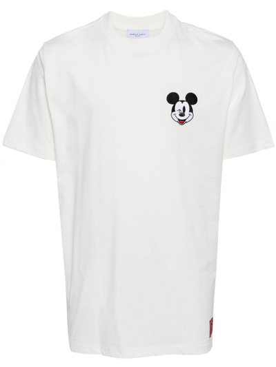 Shop Family First Milano White Cotton Mickey Mouse-print T-shirt In Bianco