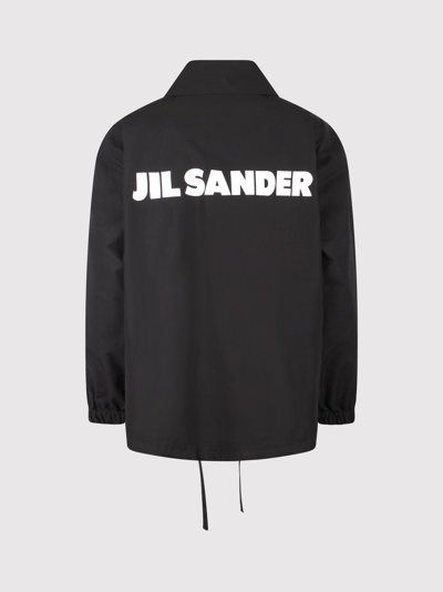 Shop Jil Sander Jilsander Logo-print Jacket