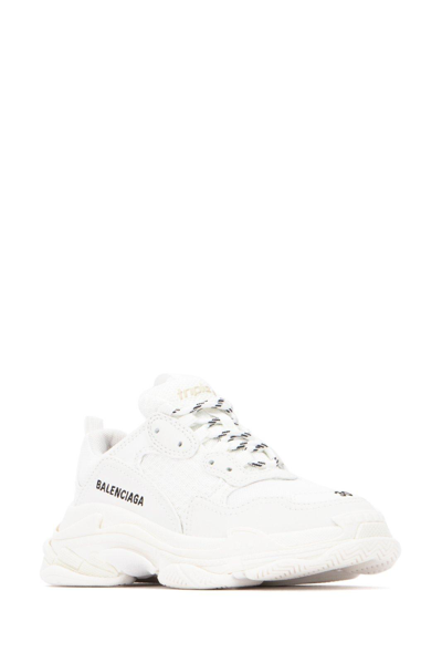 Shop Balenciaga Triple S Sneakers In White