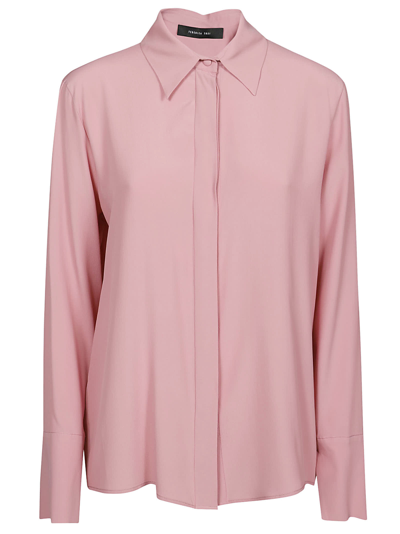 Shop Federica Tosi Long Sleeve Shirt In Blush