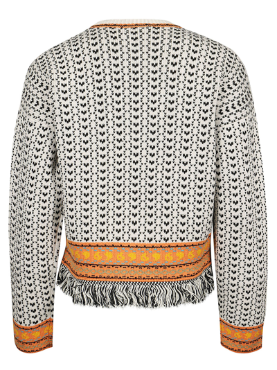Shop Alanui Scent Of Incense Sweater In Chalk Multicolor