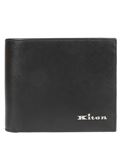 Shop Kiton A015 Wallet In Nero