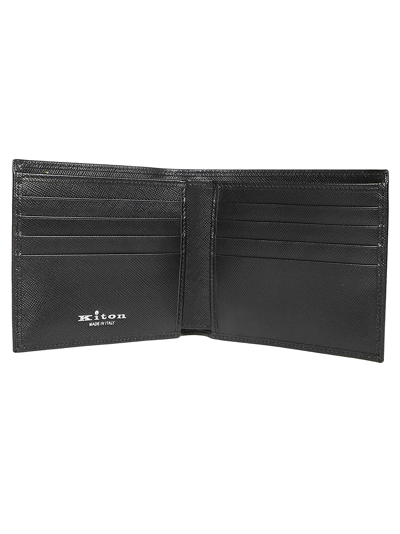 Shop Kiton A015 Wallet In Nero