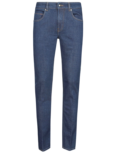 Shop Fay Original Jeans In Blu Denim