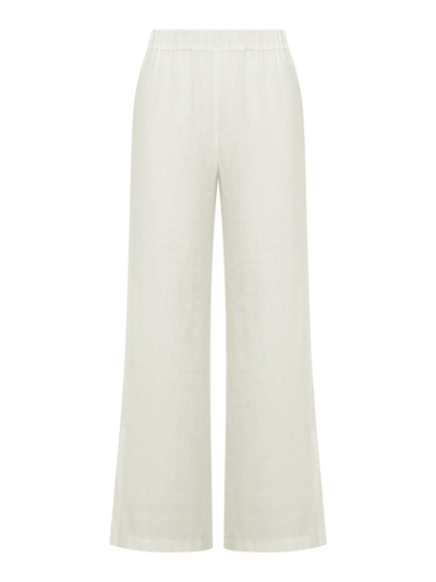 Shop 120% Lino Woman Pant In Butter