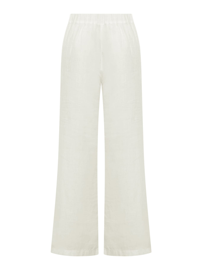 Shop 120% Lino Woman Pant In Butter