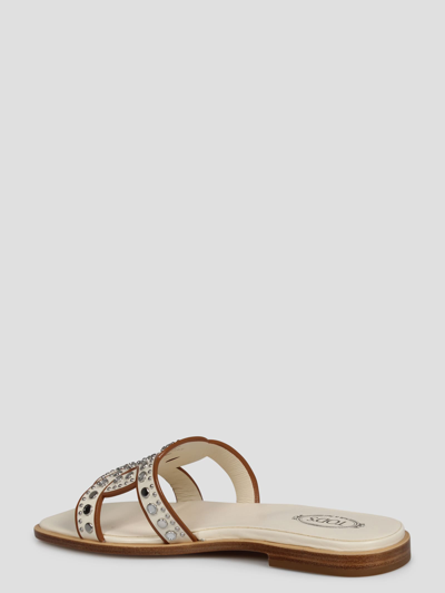 Shop Tod's Kate Sandals In White