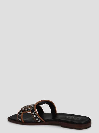 Shop Tod's Kate Sandals In Black