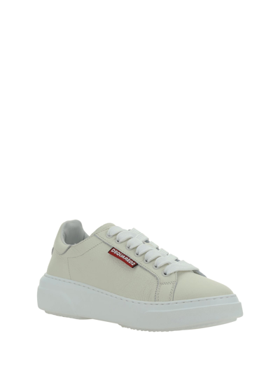 Shop Dsquared2 Sneakers In Panna