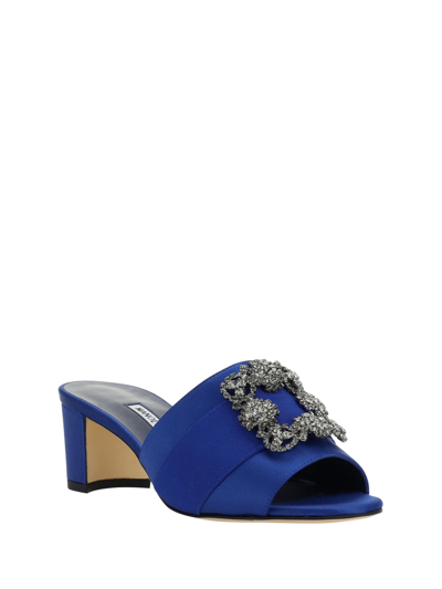 Shop Manolo Blahnik Martanew Sandals In Bblu