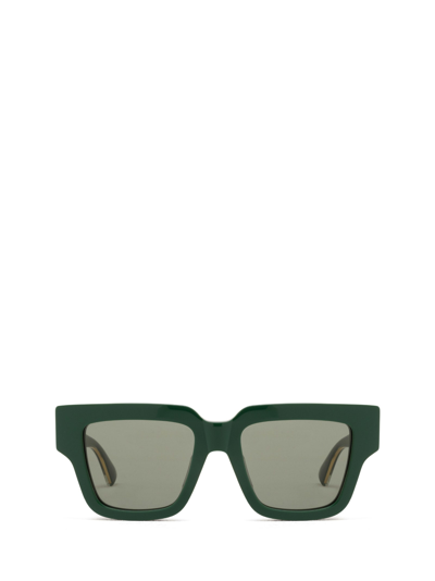 Shop Bottega Veneta Bv1276s Green Sunglasses