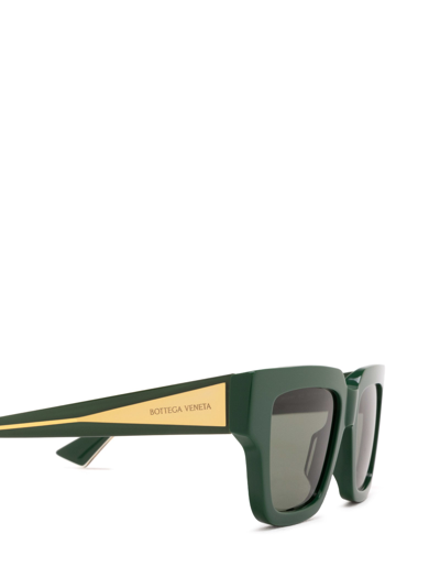 Shop Bottega Veneta Bv1276s Green Sunglasses