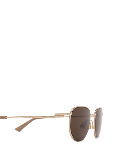 Shop Bottega Veneta Bv1301s Gold Sunglasses
