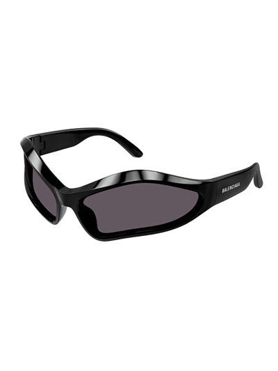Shop Balenciaga Bb0314s Sunglasses In Black Black Grey