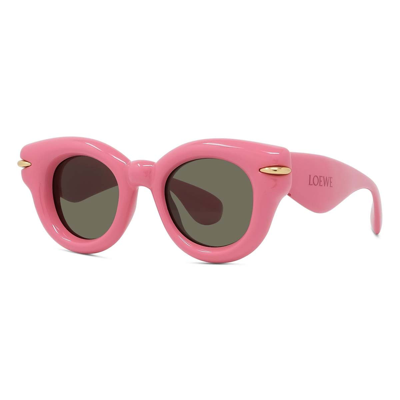 Shop Loewe Sunglasses In Rosa/marrone