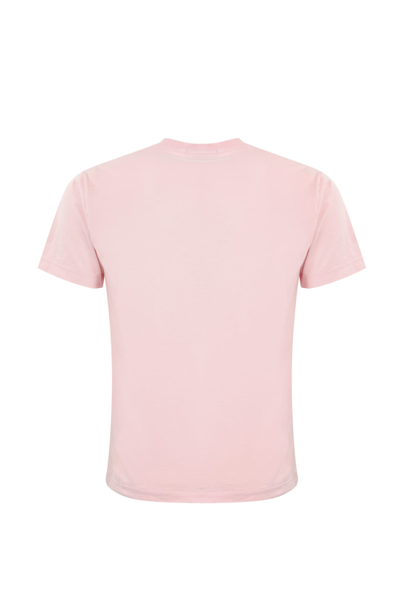 Shop Stone Island T-shirt With Logo In Pink