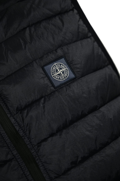 Shop Stone Island G0524 Quilted Vest In Nylon In Navy Blue