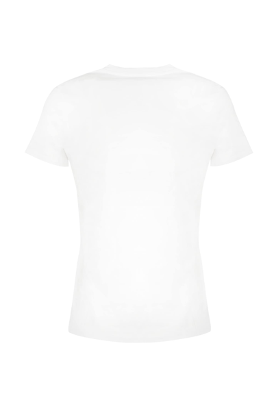 Shop Polo Ralph Lauren Cotton Pony Logo T-shirt In White