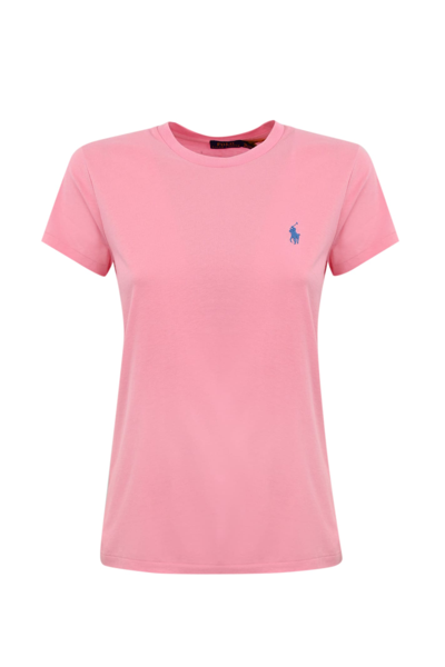 Shop Polo Ralph Lauren Cotton Pony Logo T-shirt In Pink