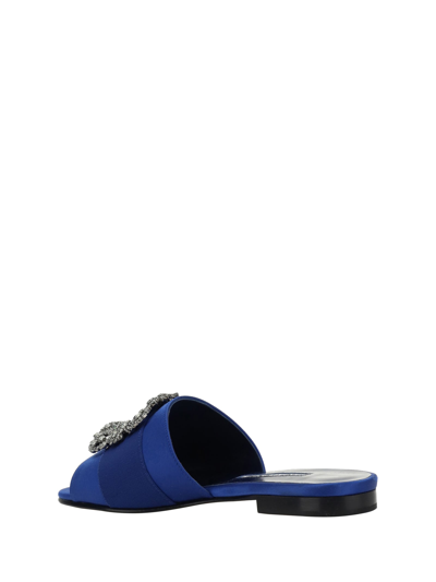 Shop Manolo Blahnik Martamod Sandals In Bblu