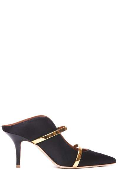 Shop Malone Souliers Maureen Pointed-toe Mules In Nero