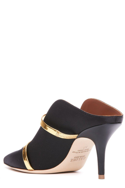 Shop Malone Souliers Maureen Pointed-toe Mules In Nero