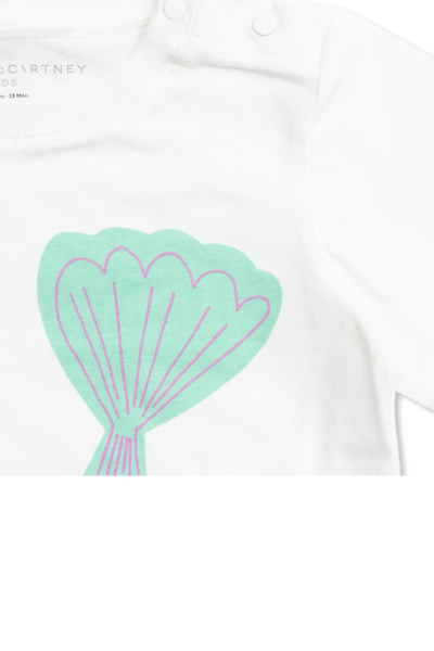 Shop Stella Mccartney Kids Printed T-shirt In Avorio