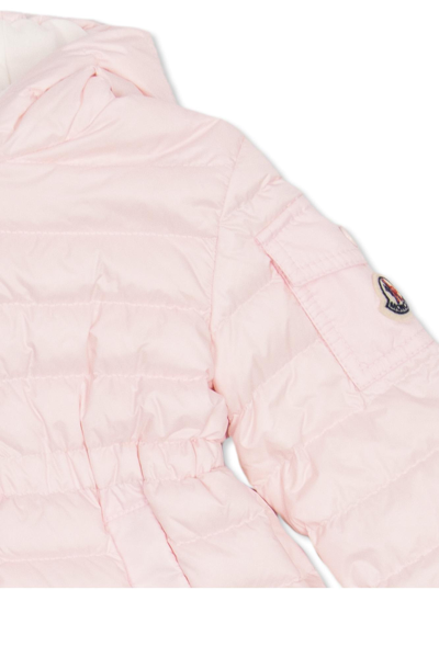 Shop Moncler Enfant Dalles Down Jacket In Rosa