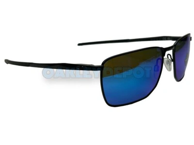 Pre-owned Oakley ✅?️  Ejector Moto Gp 004142 Matte Black /prizm Sapphire Sunglasses (114) In Blue