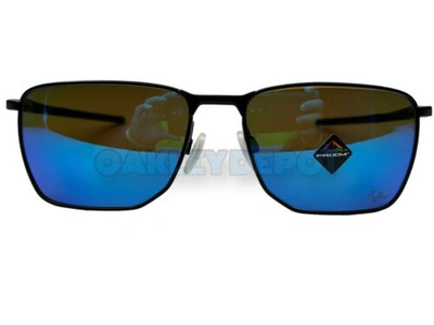 Pre-owned Oakley ✅?️  Ejector Moto Gp 004142 Matte Black /prizm Sapphire Sunglasses (114) In Blue