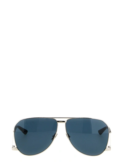 Shop Saint Laurent Sl 690 Dust Sunglasses Blue