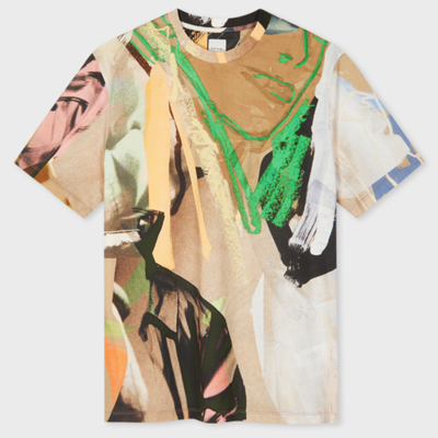 Shop Paul Smith 'life Drawing' Print Cotton T-shirt Multicolour