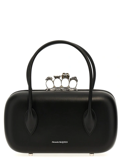 Shop Alexander Mcqueen The Reverse Clutch Black