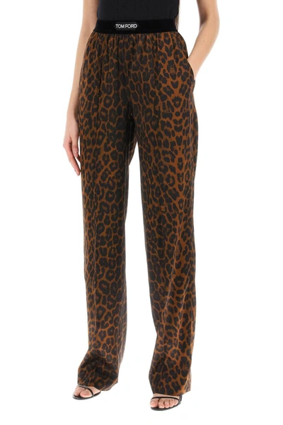 Shop Tom Ford Silk Pajama Pants In Multicolor