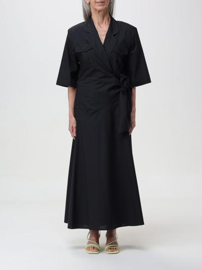 Shop Msgm Dress  Woman Color Black