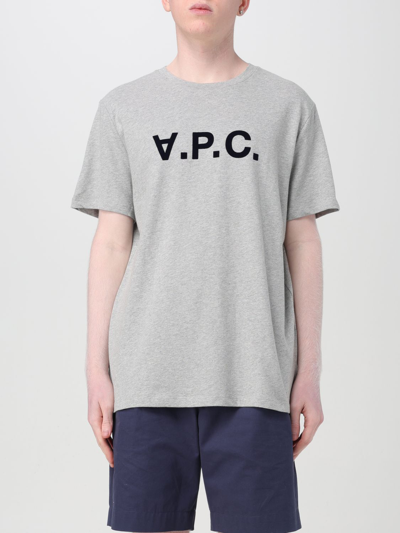 Shop Apc T-shirt A.p.c. Men Color Grey