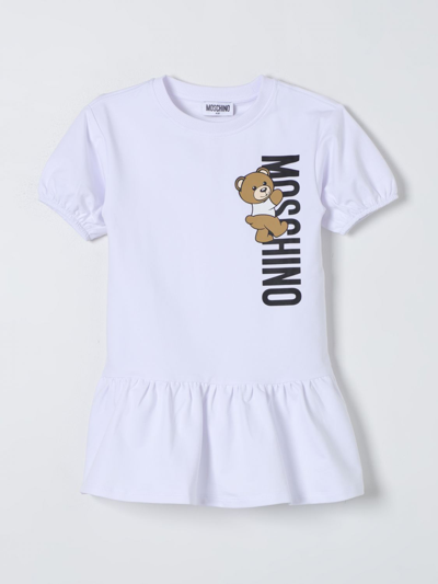 Shop Moschino Kid Dress  Kids Color White