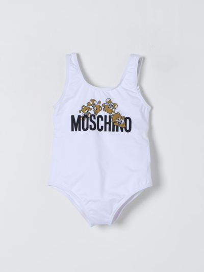 Shop Moschino Baby Swimsuit  Kids Color White