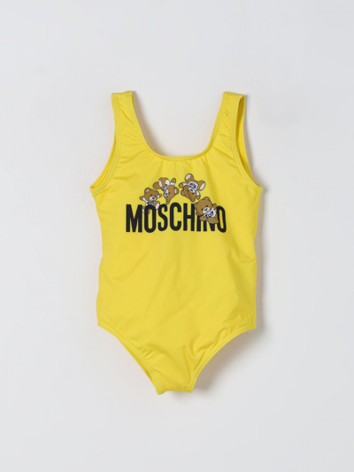 Shop Moschino Baby Swimsuit  Kids Color Yellow