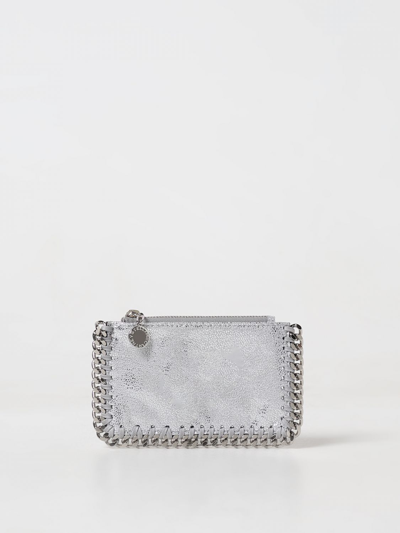 Shop Stella Mccartney Wallet  Woman Color Silver