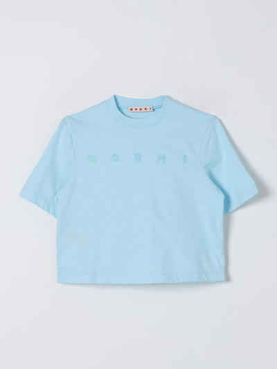 Shop Marni T-shirt  Kids Color Blue