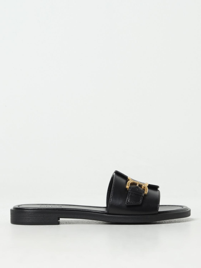 Shop Chloé Flat Sandals  Woman Color Black
