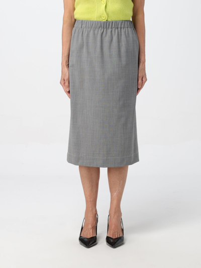 Shop Fabiana Filippi Skirt  Woman Color Grey