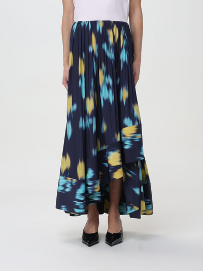 Shop Lanvin Skirt  Woman Color Blue