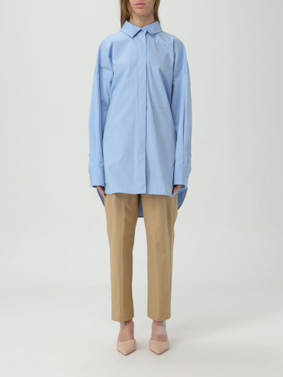 Shop Semicouture Shirt  Woman Color Blue