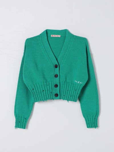 Shop Marni Sweater  Kids Color Green