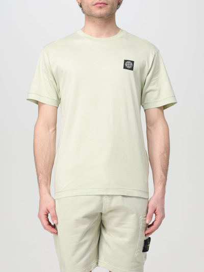 Shop Stone Island T-shirt  Men Color Pistachio